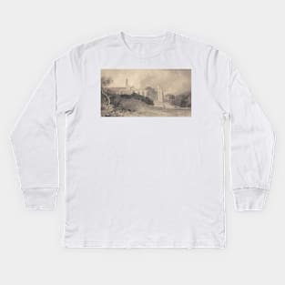 Bolton Priory, Yorkshire by John Sell Cotman Kids Long Sleeve T-Shirt